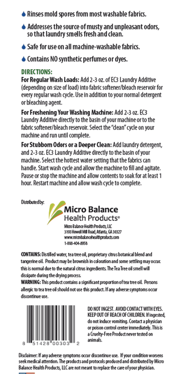 EC3 Laundry Additive HomeCleanse