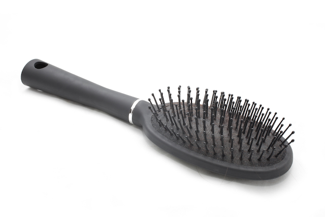 mold on a hairbrush