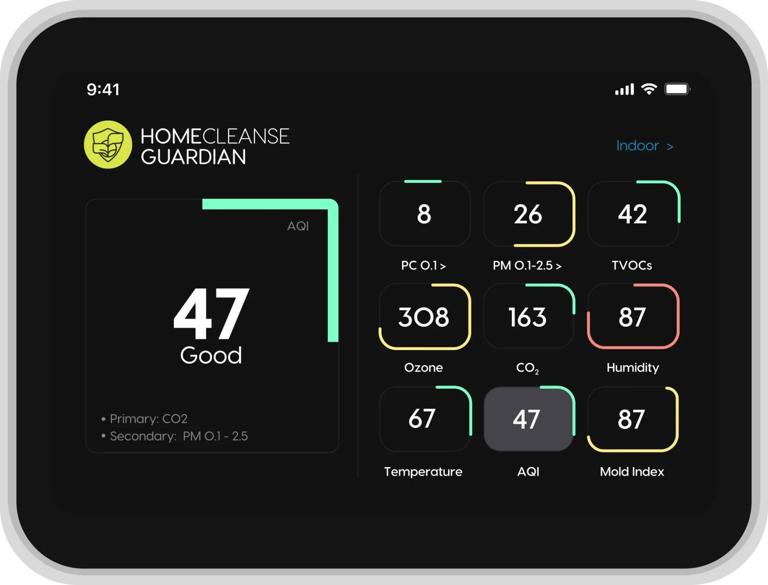 HomeCleanse Guardian air quality monitor
