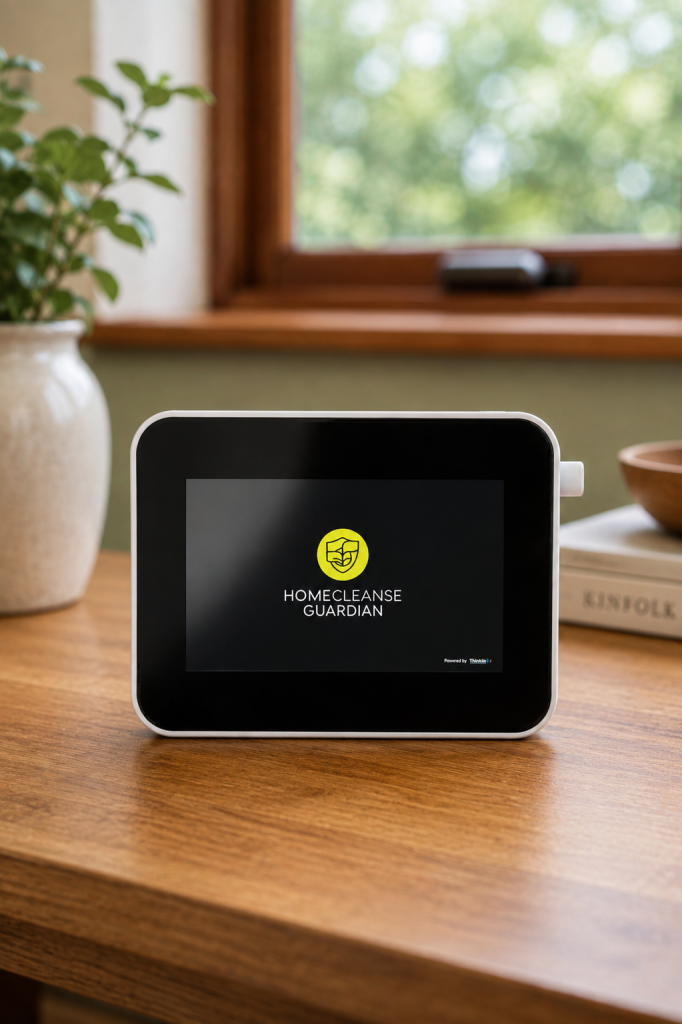 HomeCleanse Guardian monitoring air quality in a home