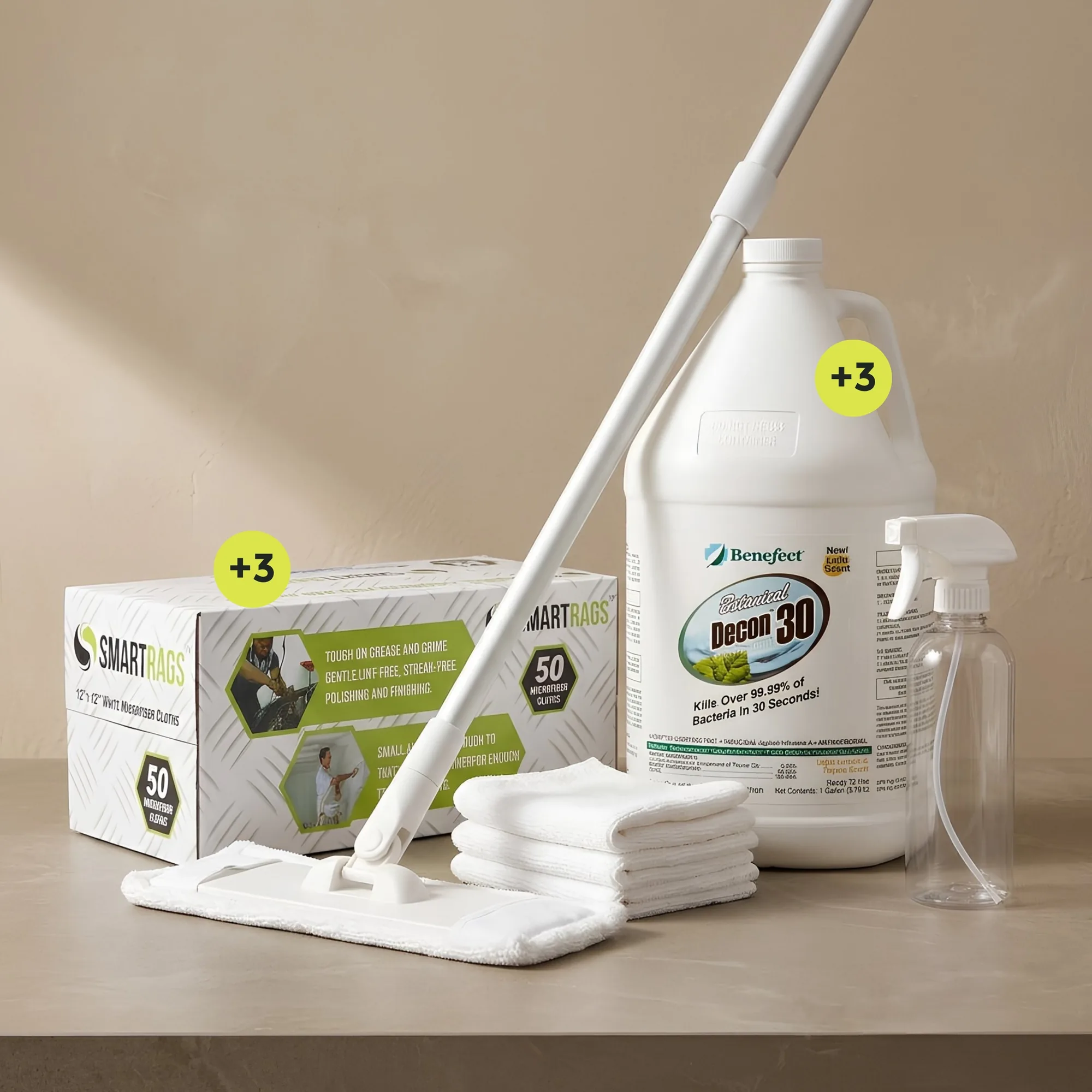 HomeCleanse Cleaning kit, Pro size, with three extra of each item