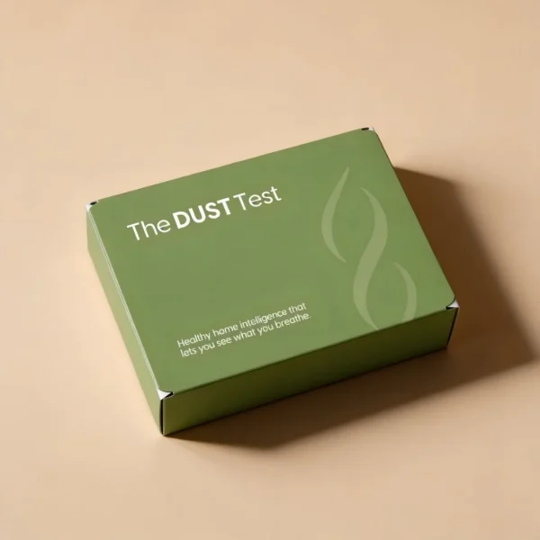 The Dust Test at-home mold testing kit box