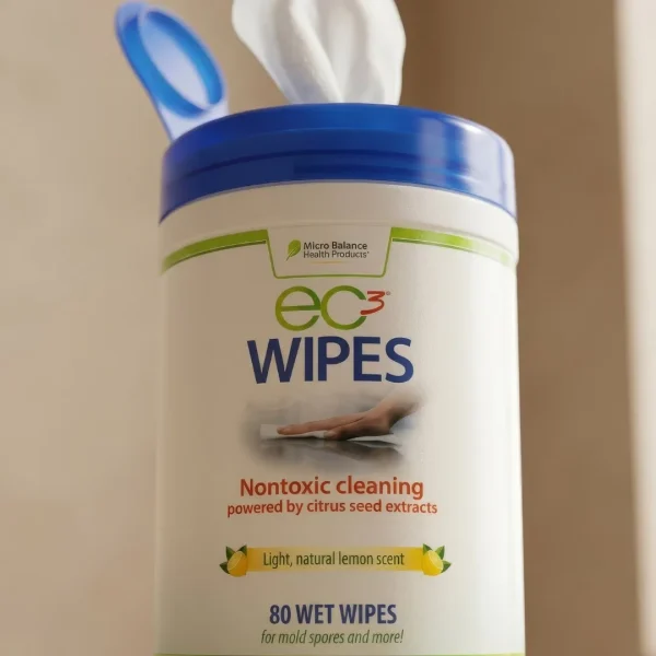 EC3 Wipes canister for nontoxic mold cleaning
