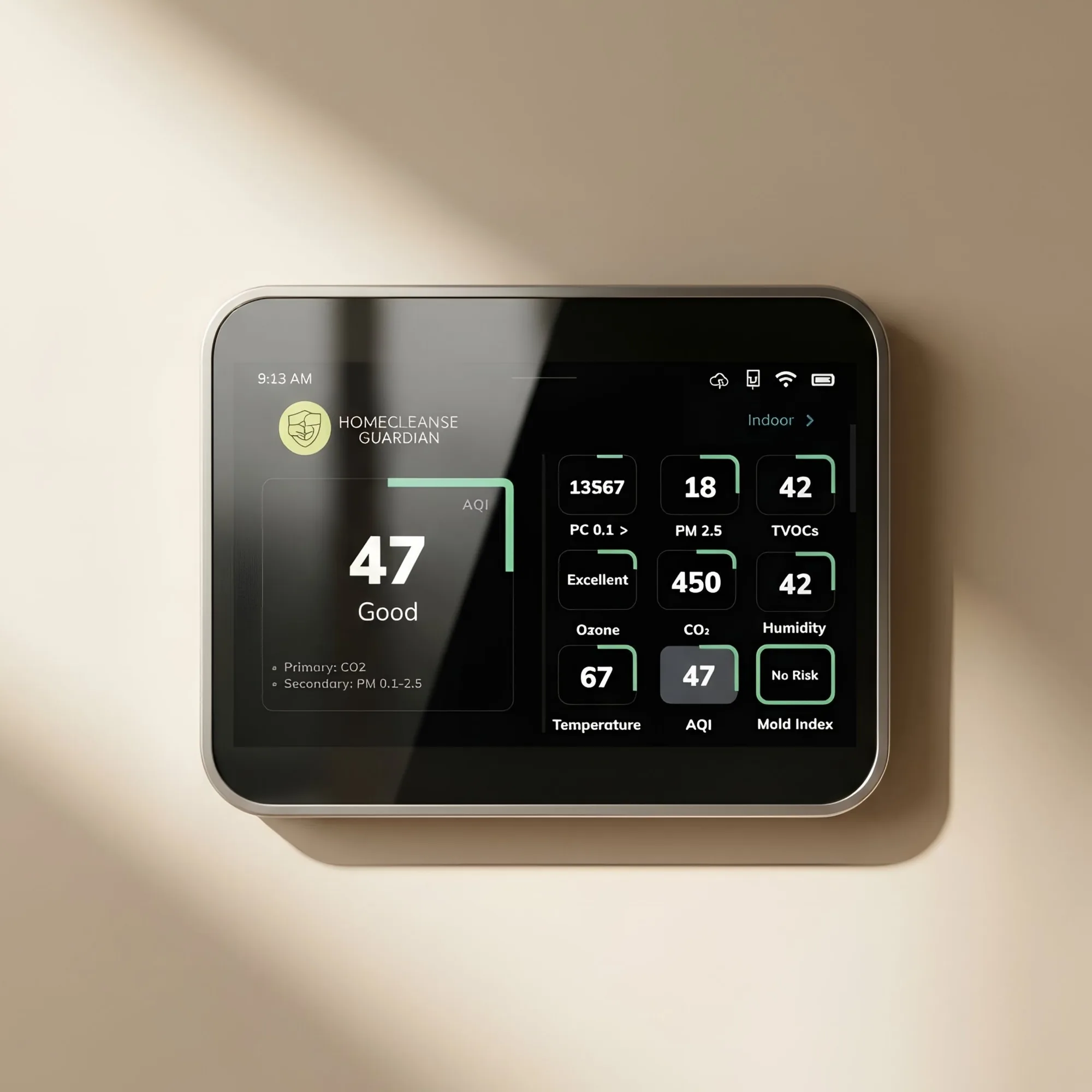 HomeCleanse Guardian indoor air quality monitor